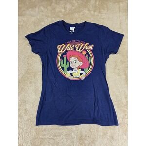 Disney Pixar Jessie Toy Story Wild West‎ Graphic T Shirt Women's Navy Blue